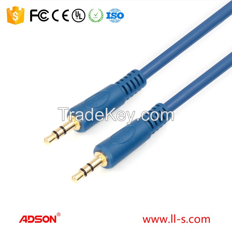 4.9ft 1.5m Adson AUX Cable Wire Male to Male Stereo Jack Plug Audio Cable DC3.5 M-M cable