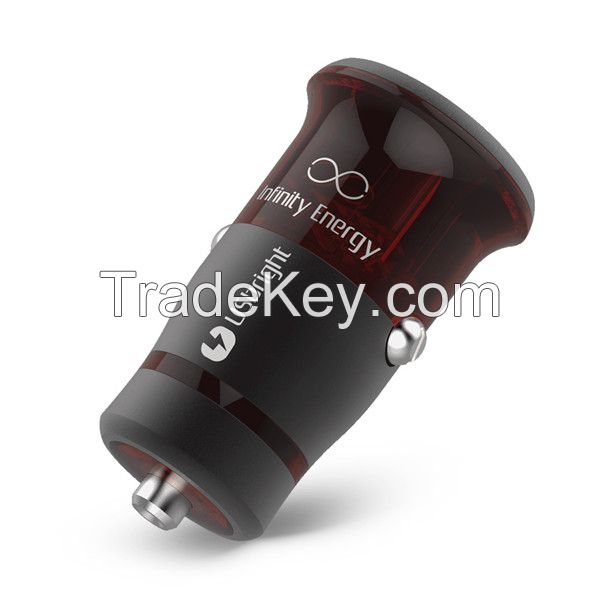 1 year warranty New patent electric type Auto led dual usb car charger for iphone 6 with CE ROHS FCC