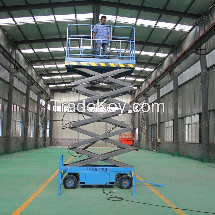 hydraulic mobile trailed electric scissor lift table