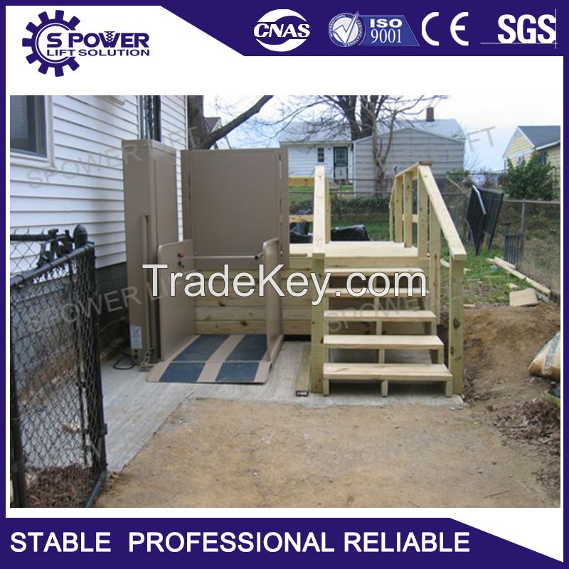 Hydraulic wheelchair platform stair lift table