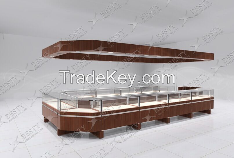 Jewelry Display Kiosk for Shooping Mall