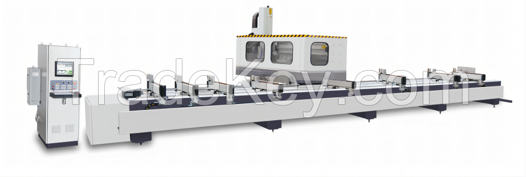 Four axis cnc machining center for profiles