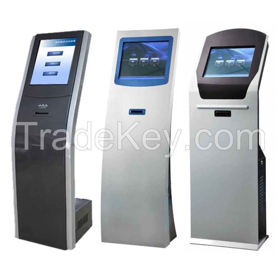 17&quot; Queue Management System Touch Screen Ticket Dispenser 