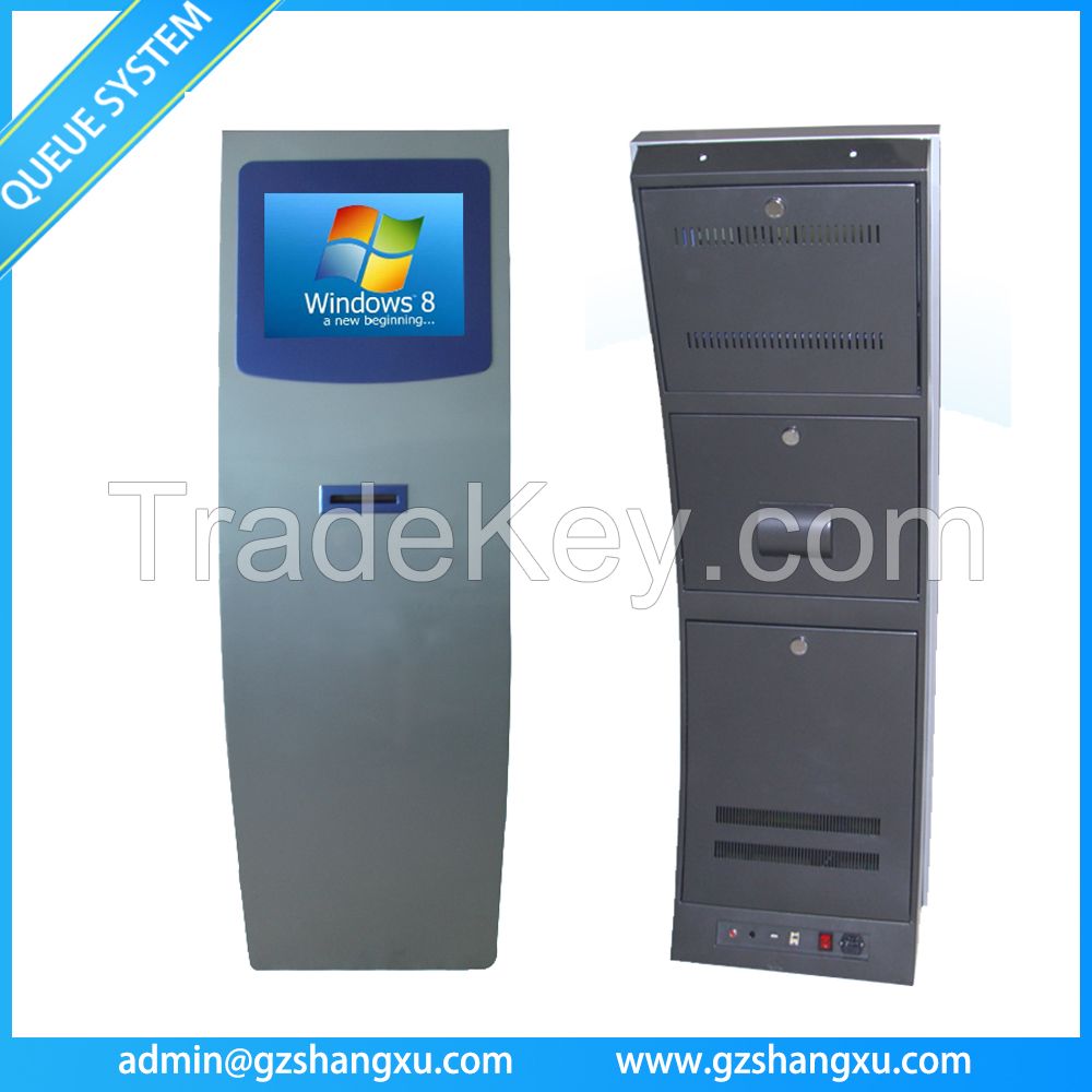 17&amp;amp;quot; Touch Screen Ticket Dispenser Kiosk For Bank Queue System SX-Q173