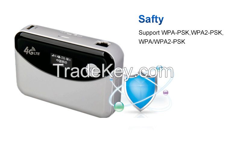 For Saudi Arabia 150Mbps wifi router 4G lte Router sim card Power Bank and TF Card Slot