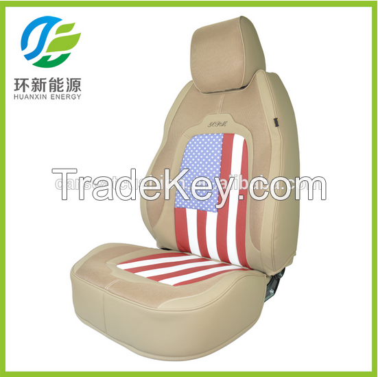 2016 leather car seat covers national flag design