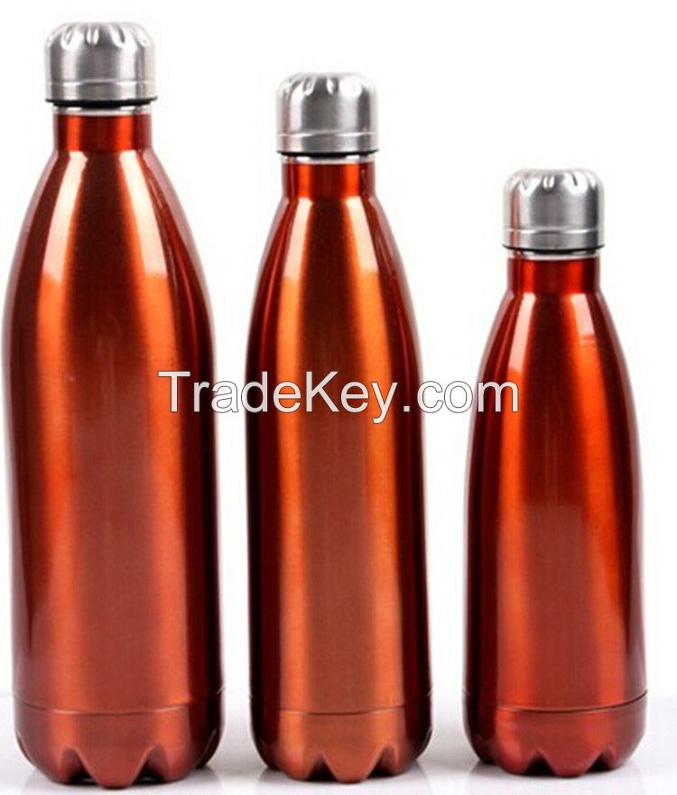 hot sale double wall stainless steel vacuum water bottle manufacturer