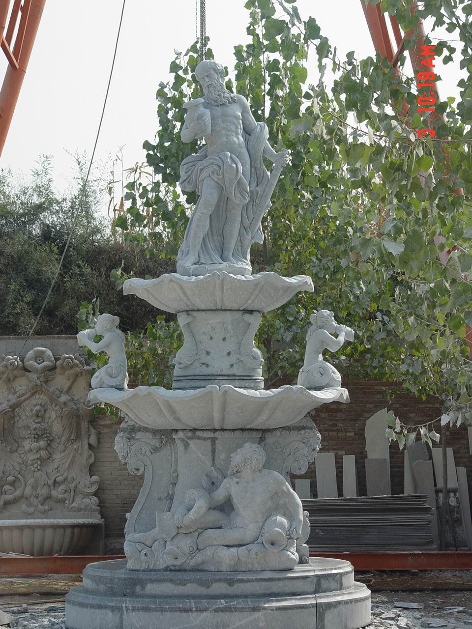 stone carving  fountain