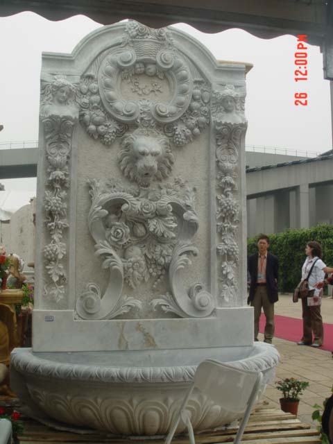 stone carving  wall fountain