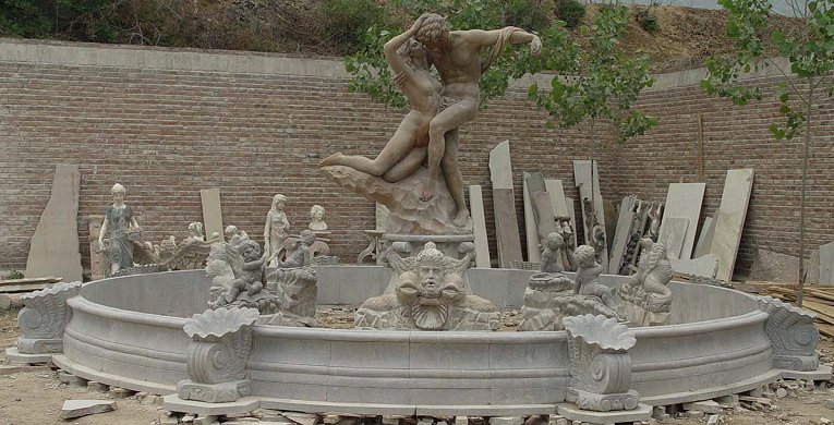 stone carving  fountain