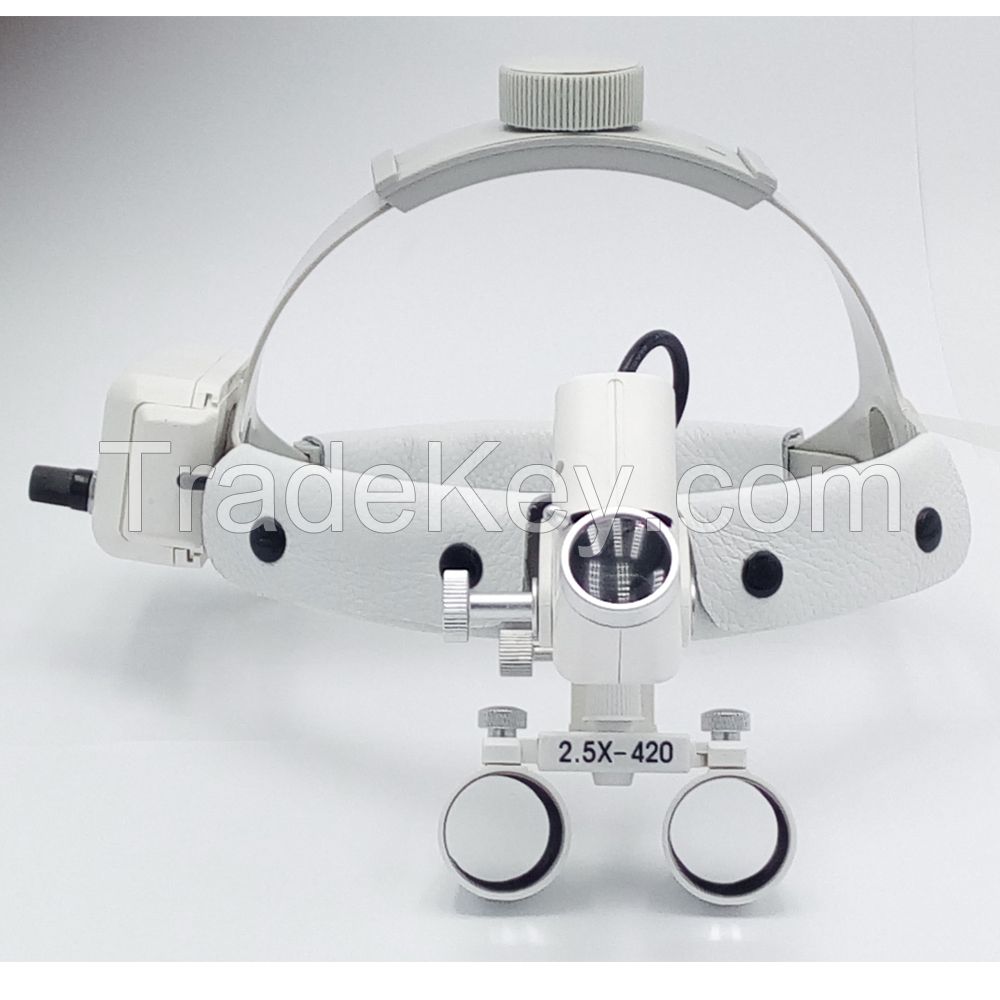 High intensity Headband Dental Surgical Loupes with LED headlight