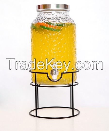 Best Selling Glass Drink Dispenser With Tap