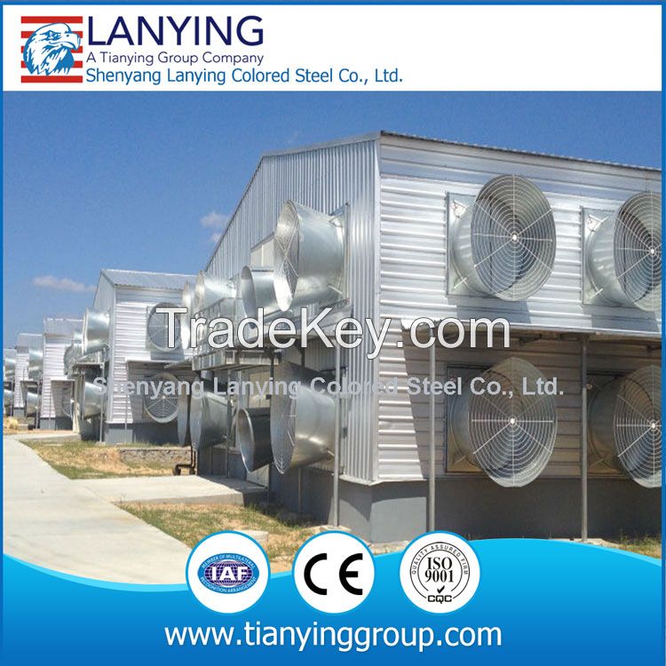 prefab turnkey preject steel structure chicken poultry farm 