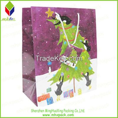 Customized Printing Christmas Gift Paper Bag