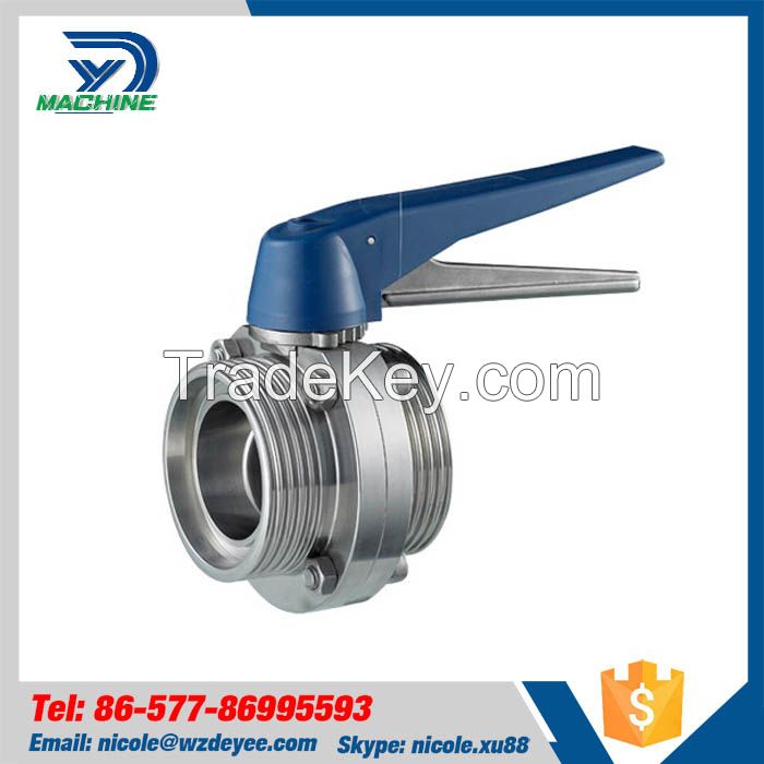 Sanitary Stainless Steel Thread Butterfly Valve