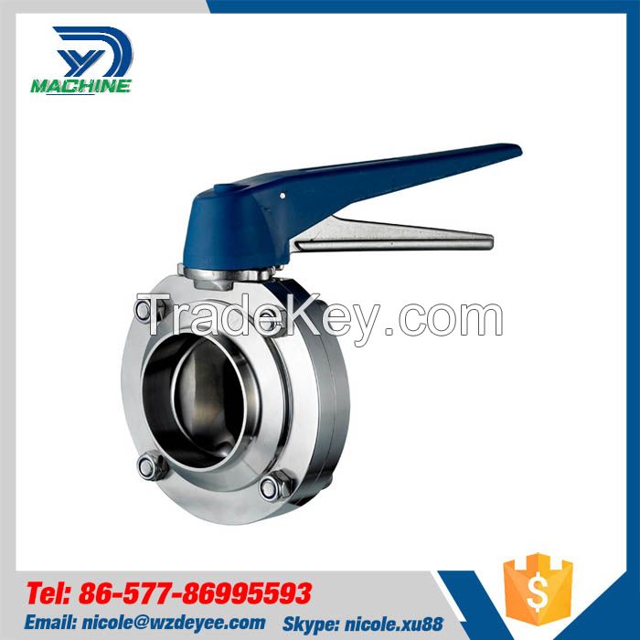 Sanitary Stainless Steel Welding Butterfly Valve