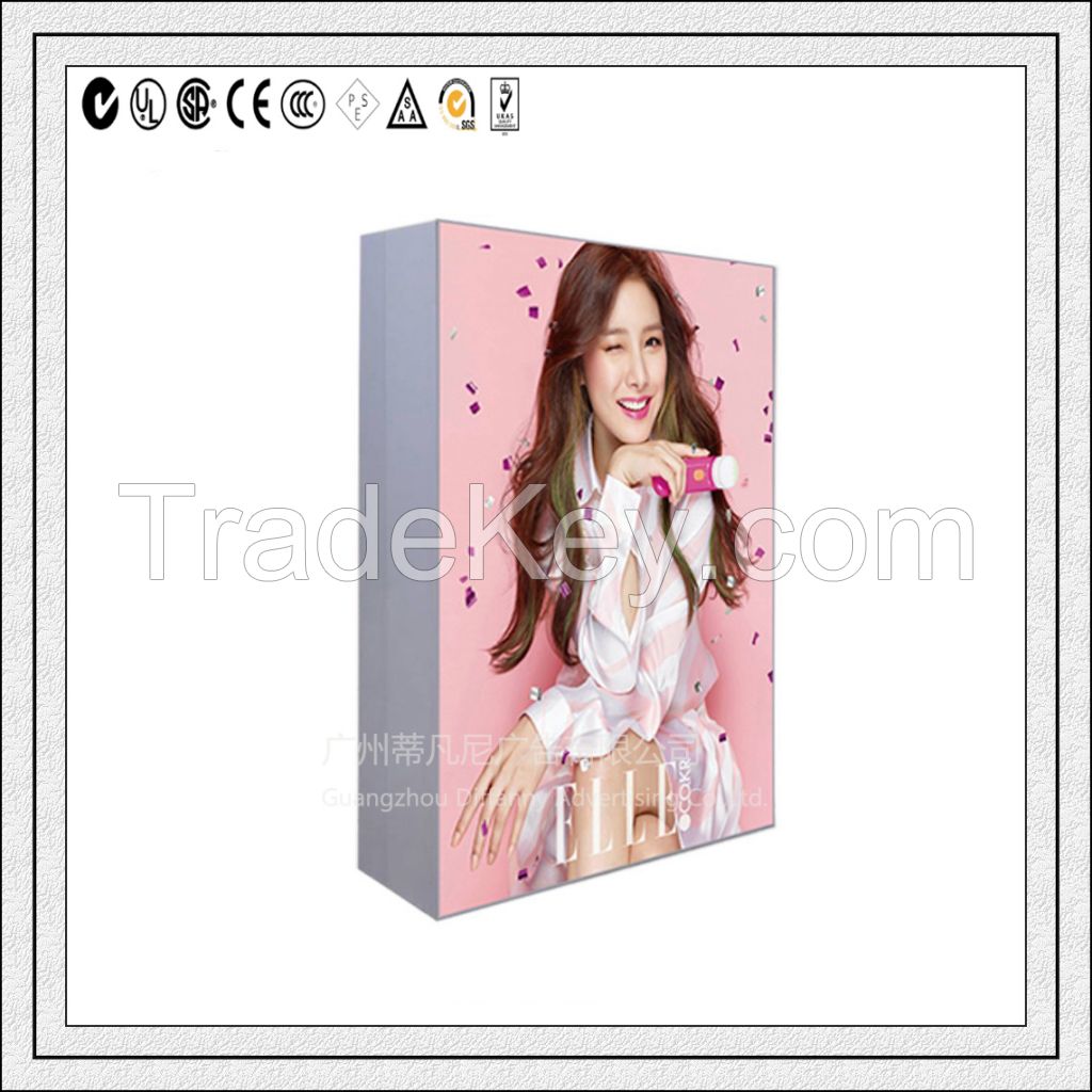 Popular Sale Df120-1 Frameless Fabric Light Box Advertising LED Light Box Metro LED Aluminum Alloy Light Box