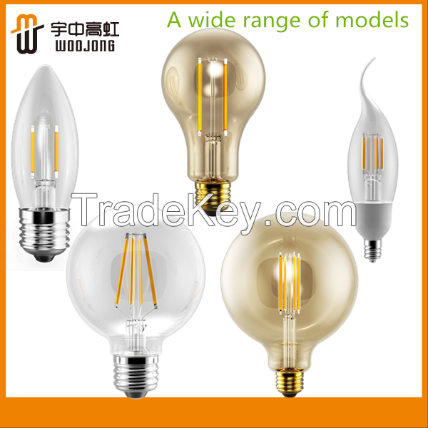 E26 Base G25 3.5W 350lm UL LED Filament Bulb