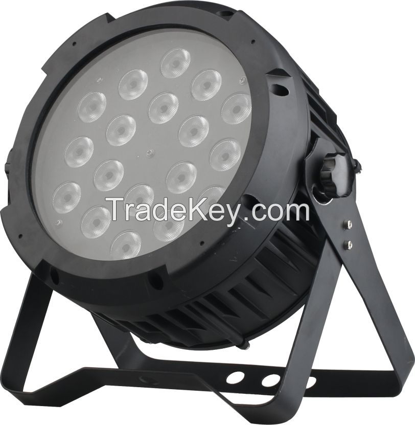 Outdoor LED par 18x 8W with die-cast aluminum