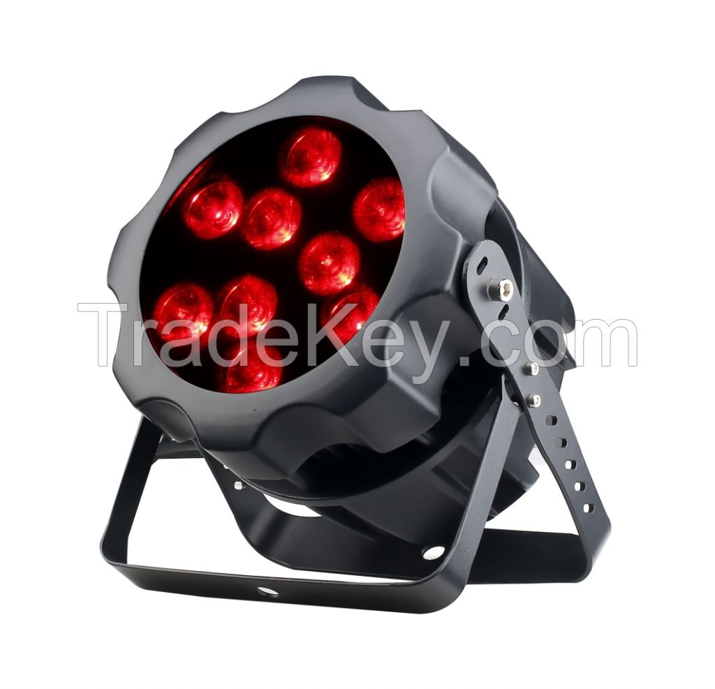 Outdoor LED par 9x 12W with die-cast aluminum