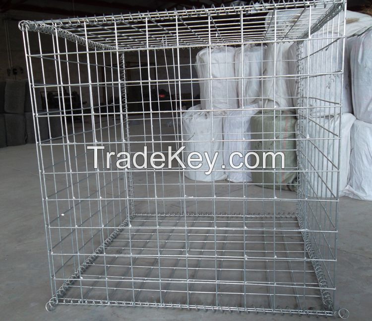 Hot Dipped Galvanized Stone Cage Gabion Basket Welded Gabion Box