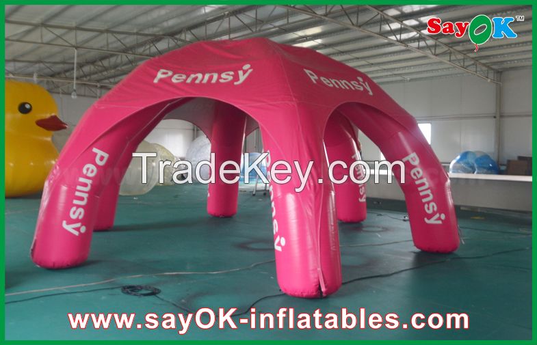 Outdoor Wedding Inflatable Air Tent , Moblie Led Semicircle Inflatable Camping Tent