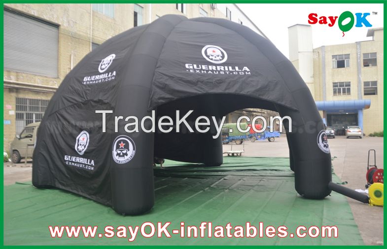 Outdoor Wedding Inflatable Air Tent , Moblie Led Semicircle Inflatable Camping Tent