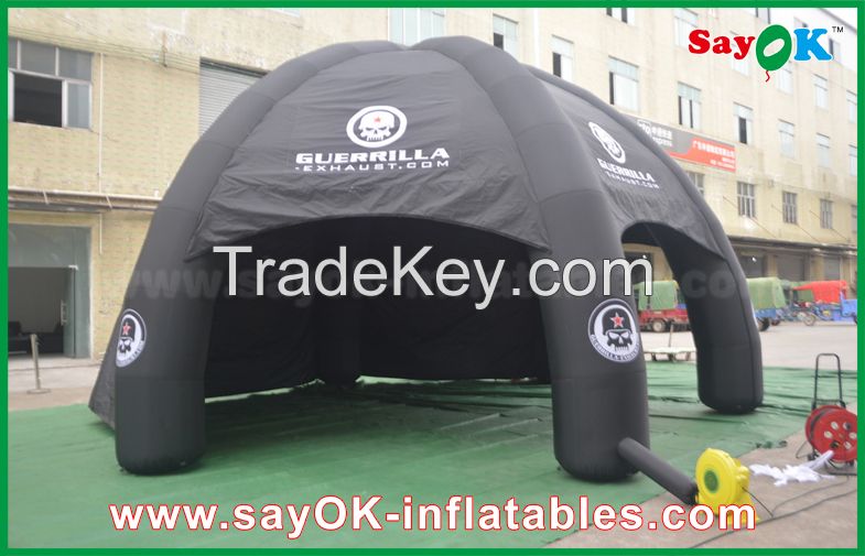 Outdoor Wedding Inflatable Air Tent , Moblie Led Semicircle Inflatable Camping Tent