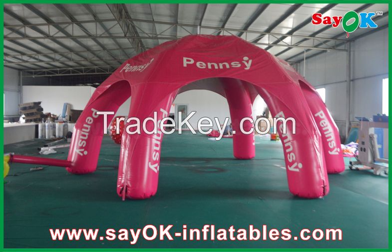 Outdoor Wedding Inflatable Air Tent , Moblie Led Semicircle Inflatable Camping Tent