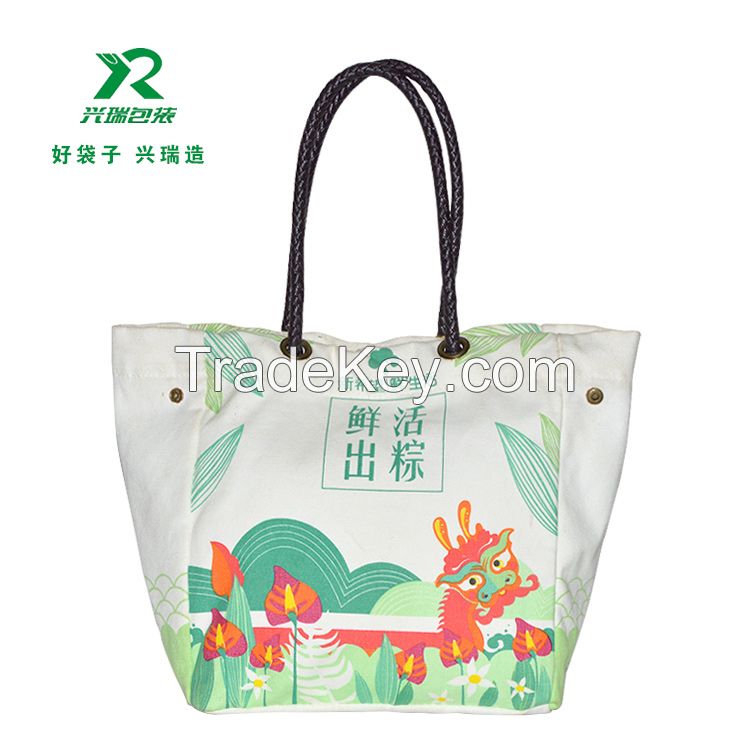 Supply Cotton Canvas shopping bag eco friendly canvas tote bag fashion casual cotton shoulder bag