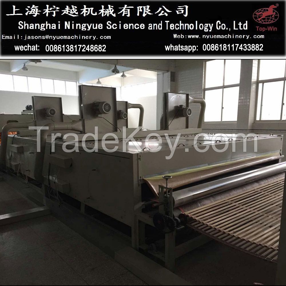 Nonwoven polyester fiber fabric wadding padding production line