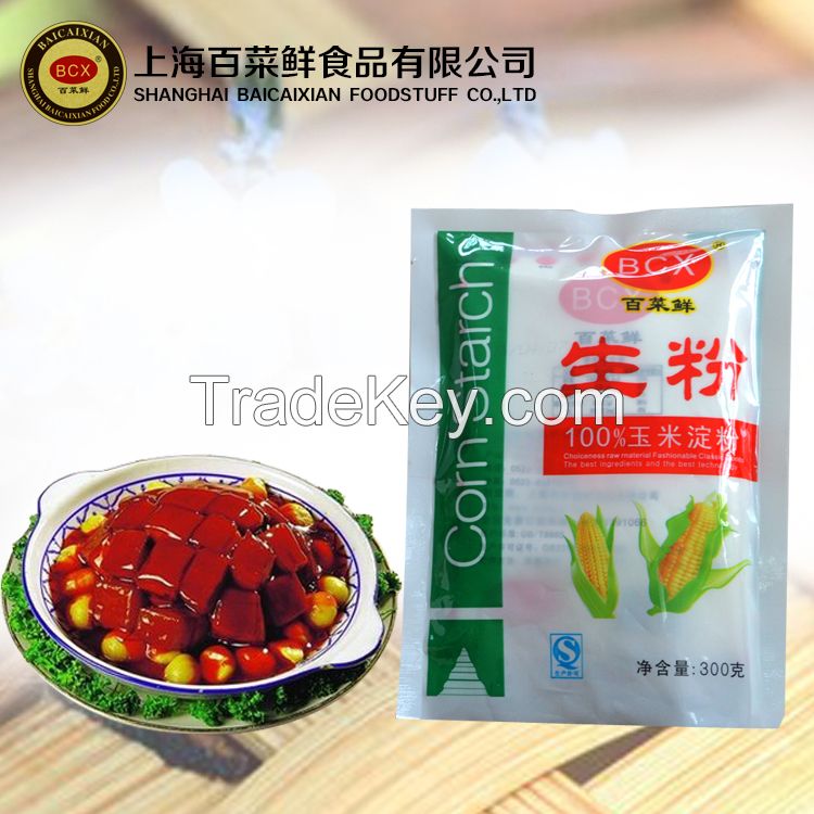 BaiCaiXian high quality corn starch corn flour offered by China factory