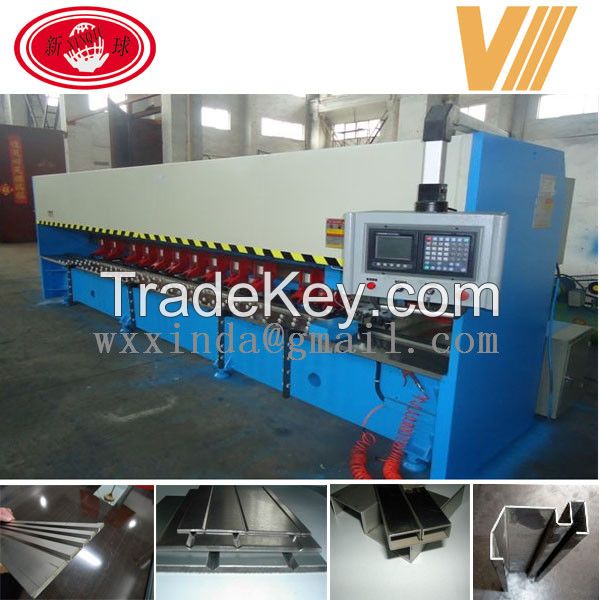 acp aluminum coper mild plate sheet stainless steel metal v grooving machine