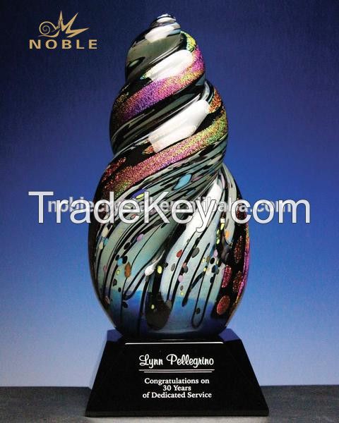 Fashion Hand Blown Glass Trophy Designer Home Decor