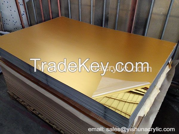 golden mirror sheet/pmma mirror