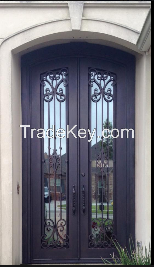 wrought iron door