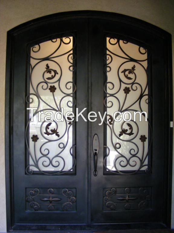 wrought iron door