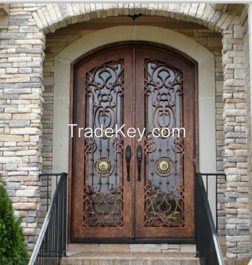 wrought iron door