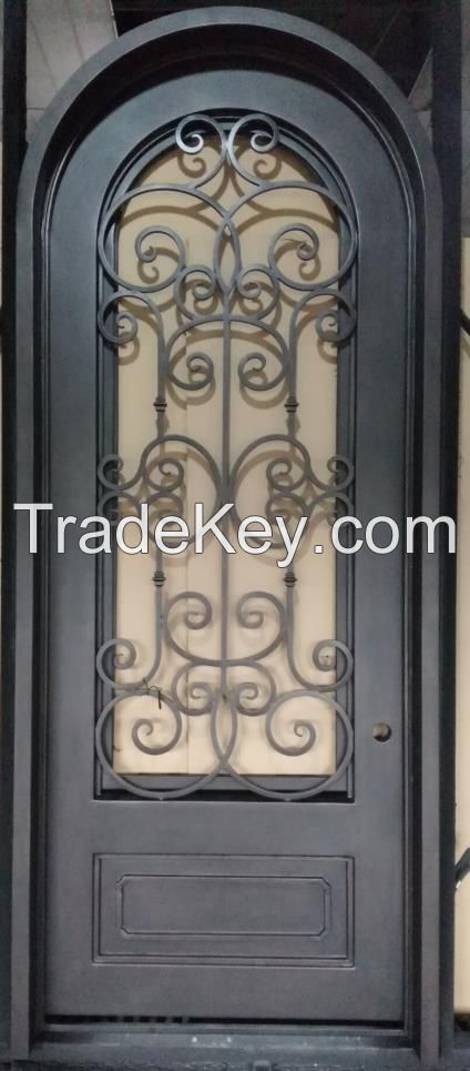 wrought iron door