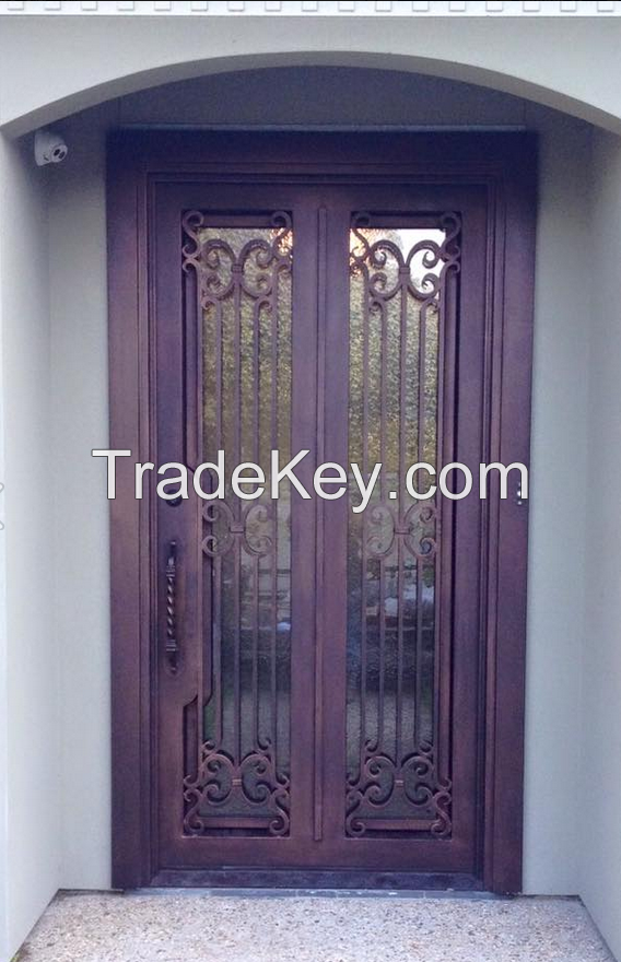 wrought iron door