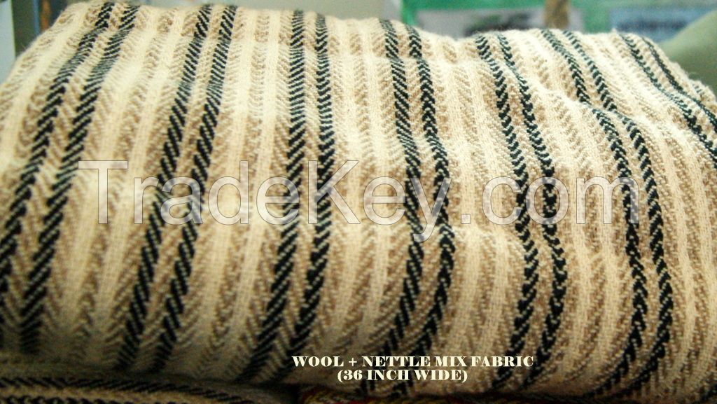 COTTON-NETTLE or WOOL-NETTLE (Mix) FABRICS