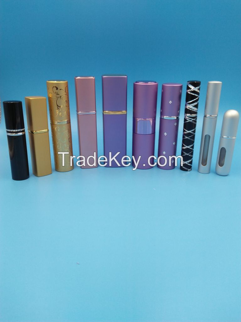 Aluminum perfume atomizers 8ml 10ml 15ml 20ml