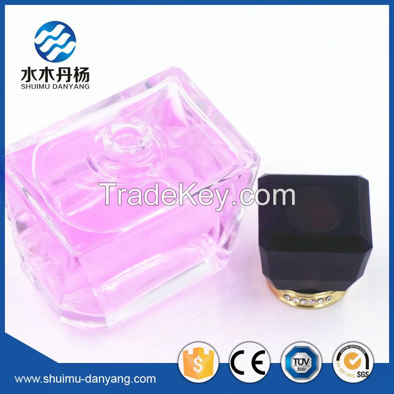 Luxury 100ml clear glass perfume bottle