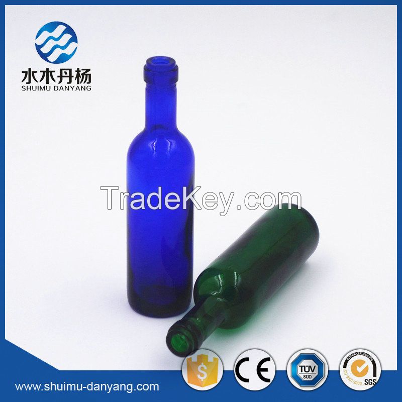 Hot selling 50ml round glass liquor bottle with cork