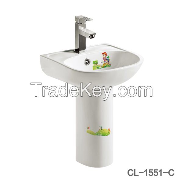 children pedestal basin