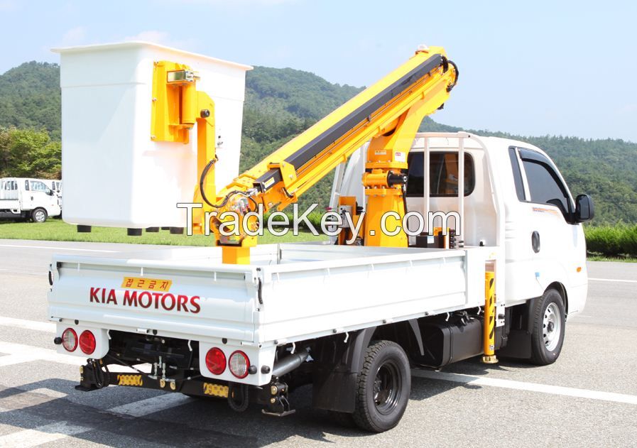 DHS1200L truck mounted aerial work platform boom crane work bucket