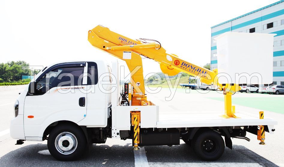 DHS15AP truck mounted aerial work platform boom crane work bucket