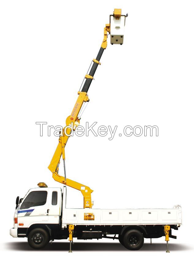 DHS1800 truck mounted aerial work platform boom manlift work bucket