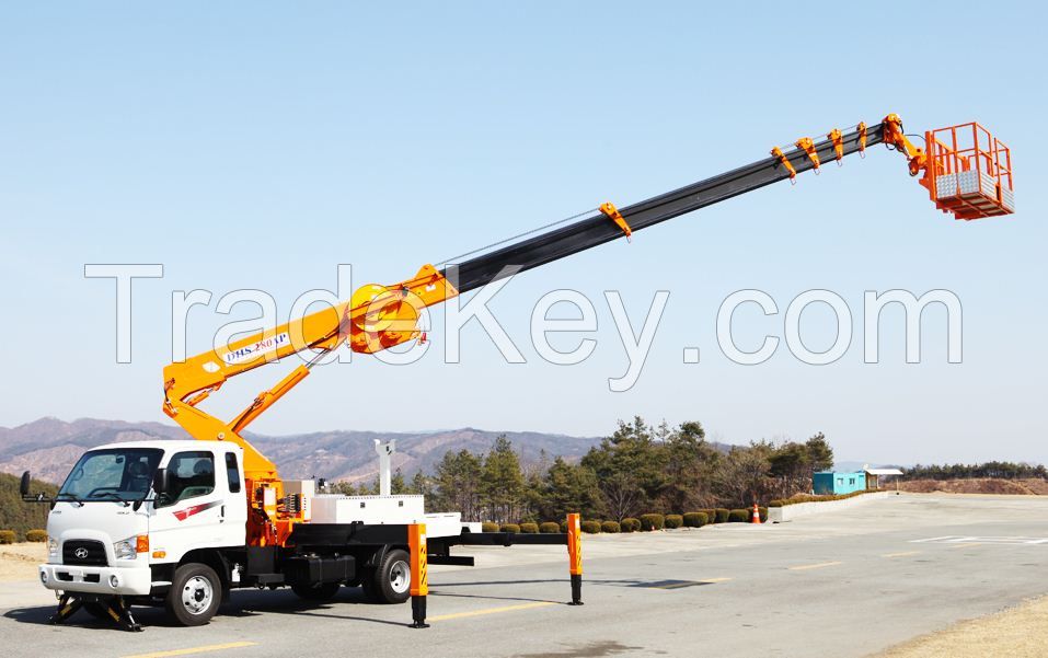 DHS250/280AP truck mounted aerial work platform boom manlift