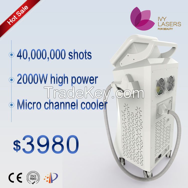 Painless 808nm laser hair removal treatment for full body